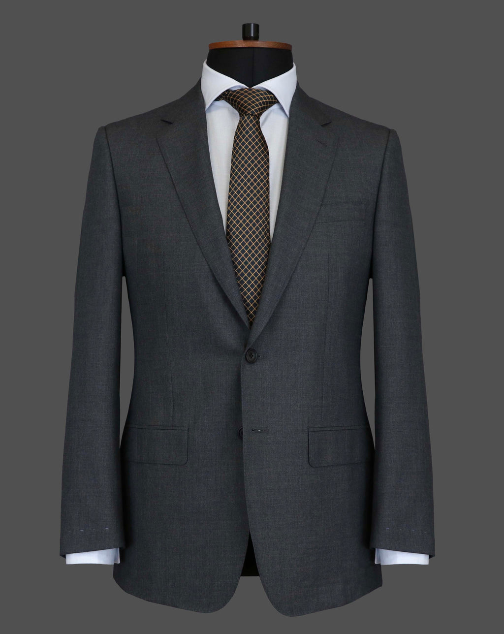 TLA012 - Plain Mid Grey Suit