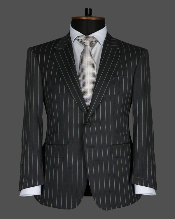 TLA007 - Grey Pinstripe Suit