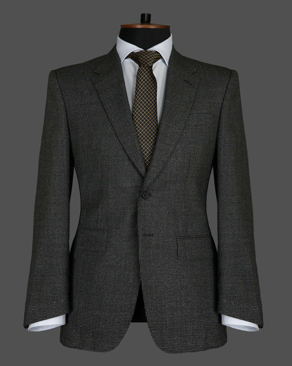 TLA024 - Black and Grey Puppytooth Suit