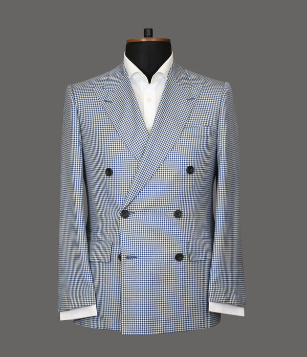 LUT027<br>Navy Gingham Suit<br>9269