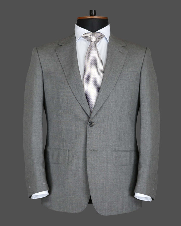 TLA006 - Mid Grey Plain Suit