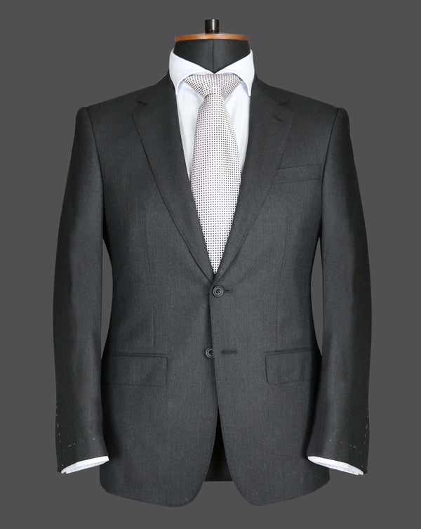 TLA034 - Plain Dark Grey Suit