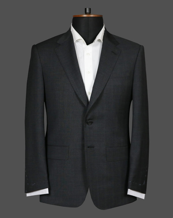 TLA073 - Dark Grey Check Suit