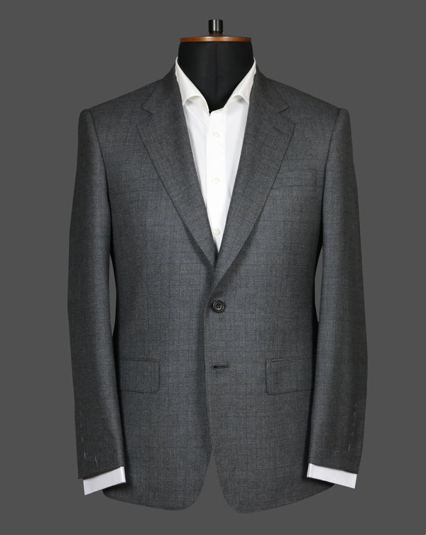 TLA074 - Dark Grey Self Check Pattern Suit