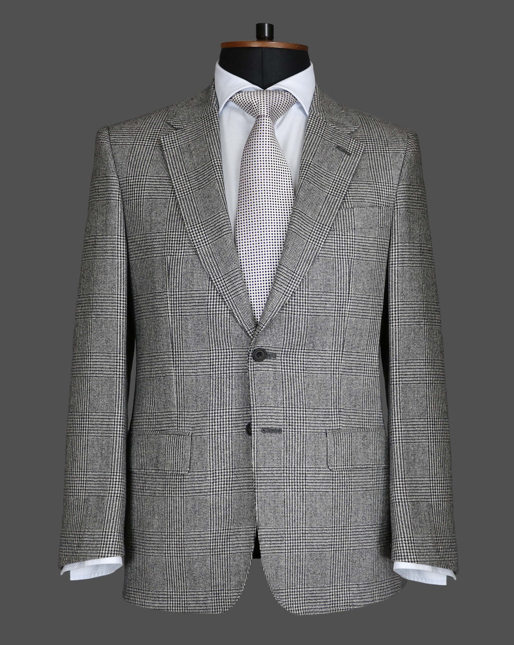 TLA046 - Grey Prince of Wales Check Suit